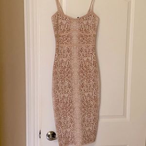 Snakeskin bcbgmaxazria dress
